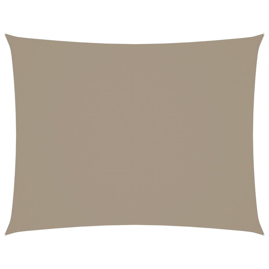 Zonnescherm Rechthoekig 3,5X5 M Oxford Stof Taupe 3.5 x 5 m