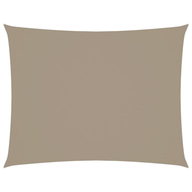 Zonnescherm Rechthoekig 3,5X5 M Oxford Stof Taupe 3.5 x 5 m