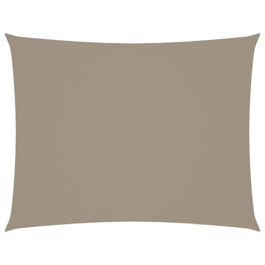 Zonnescherm rechthoekig 6x7 m oxford stof taupe