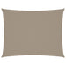 Zonnescherm rechthoekig 6x7 m oxford stof taupe