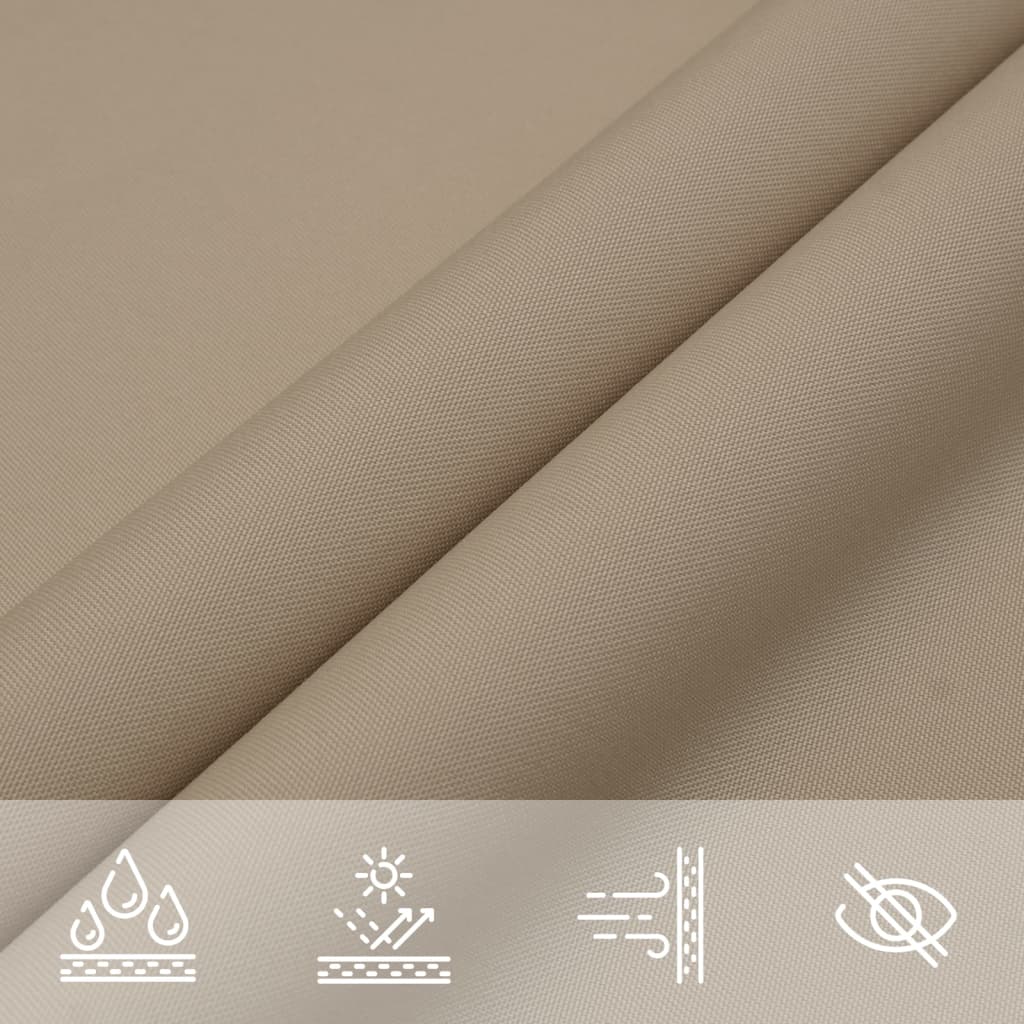 Zonnescherm driehoekig 4,5x4,5x4,5 m oxford stof taupe