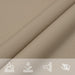 Zonnescherm driehoekig 5x7x7 m oxford stof taupe