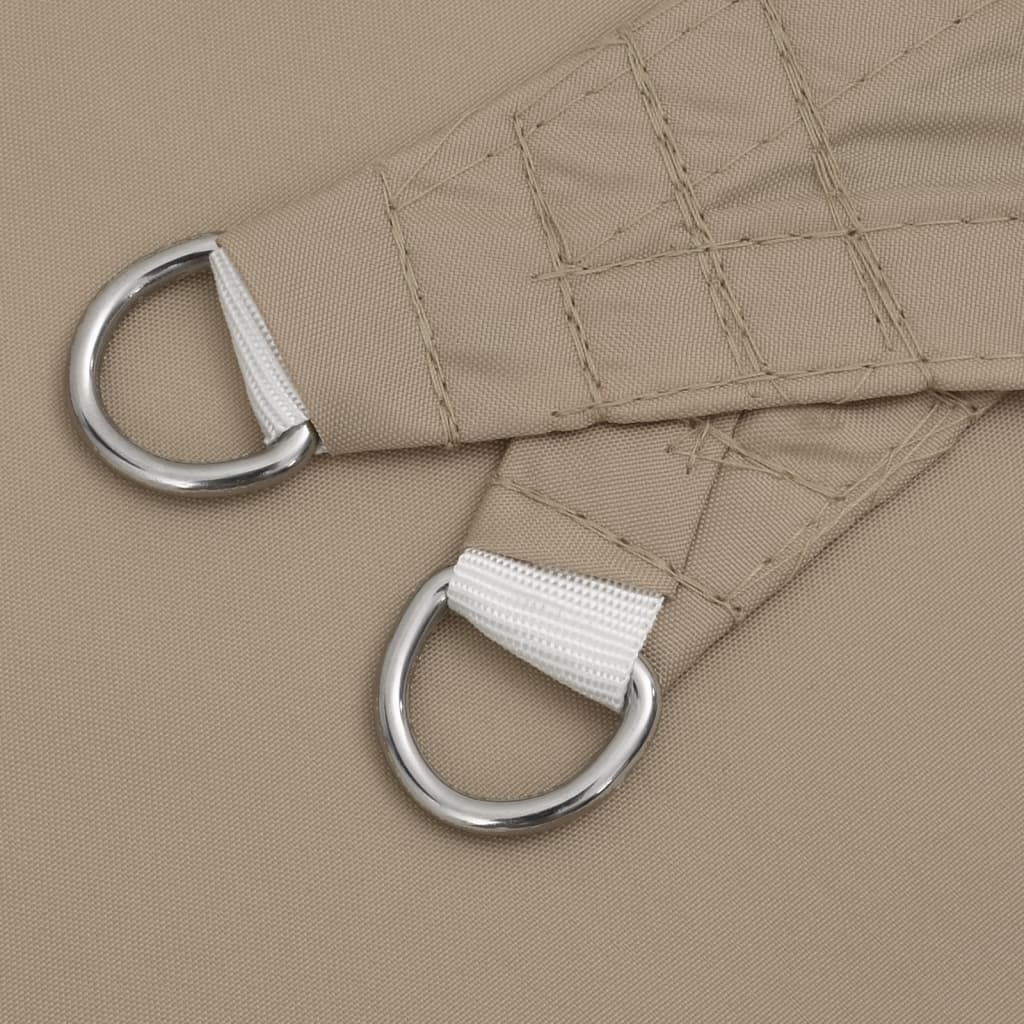 Zonnescherm Driehoekig Oxford Stof Taupe 5 x 5 x 6 m