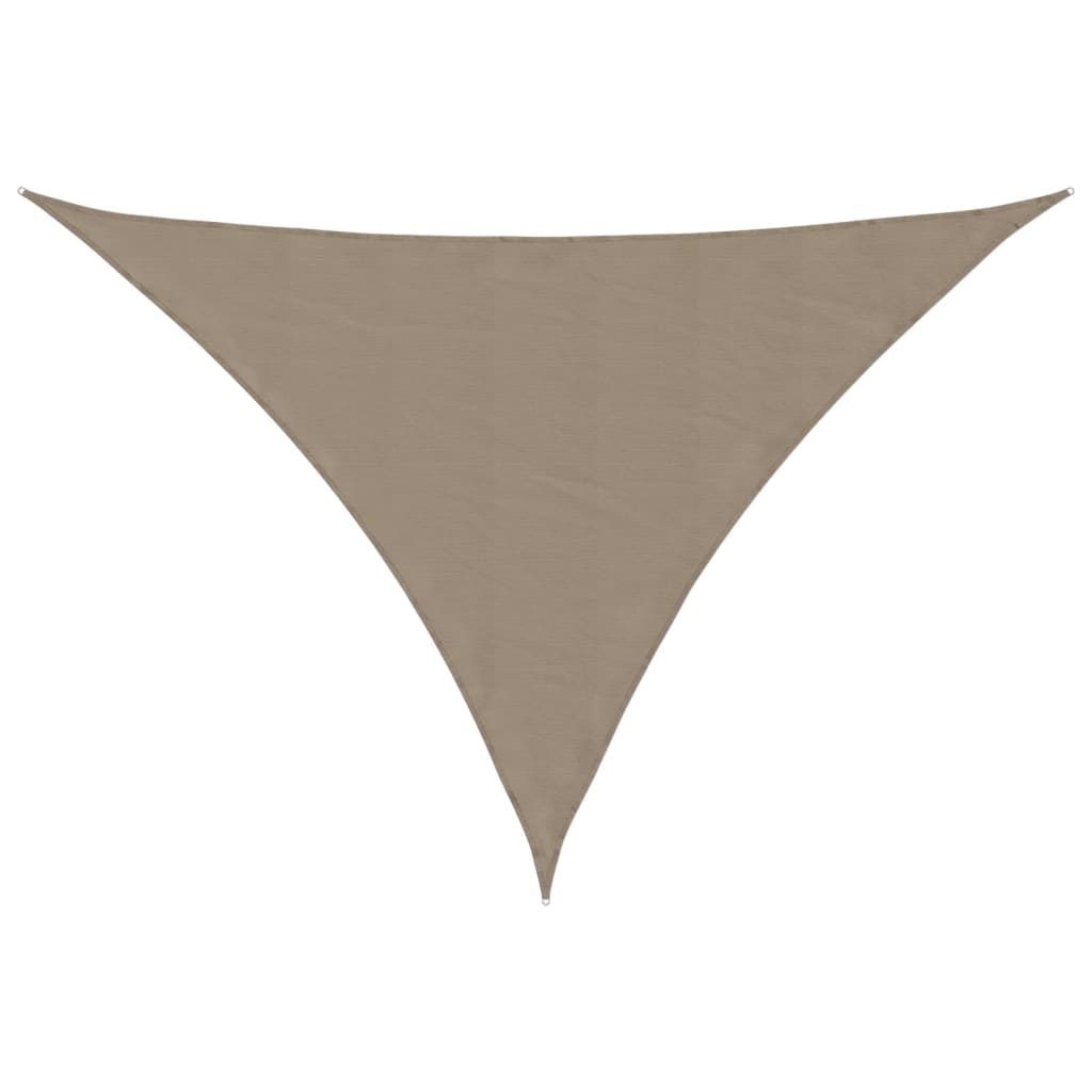 Zonnescherm driehoekig 4x5x6,4 m oxford stof taupe