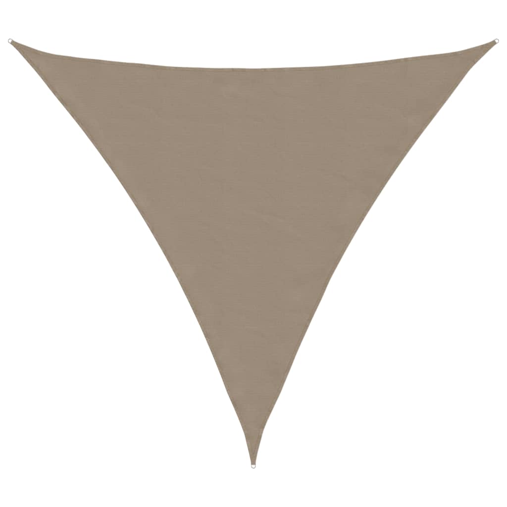 Zonnescherm driehoekig 6x6x6 m oxford stof taupe