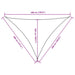 Zonnescherm driehoekig 4x5x5 m oxford stof donkergroen
