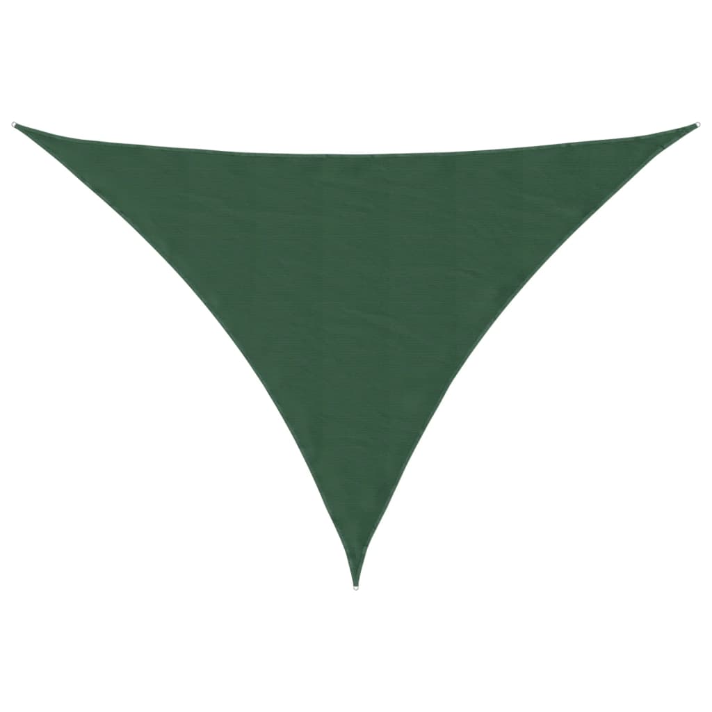 Zonnescherm driehoekig 5x6x6 m oxford stof donkergroen