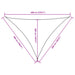 Zonnescherm driehoekig 5x5x6 m oxford stof donkergroen