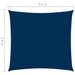 Zonnescherm vierkant 3,6x3,6 m oxford stof blauw