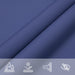 Zonnescherm rechthoekig 3,5x4,5 m oxford stof blauw