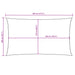 Zonnescherm rechthoekig 2x4,5 m oxford stof geel