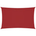 Zonnescherm rechthoekig 2x4,5 m oxford stof rood