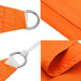 Zonnescherm rechthoekig 2x4 m oxford stof oranje