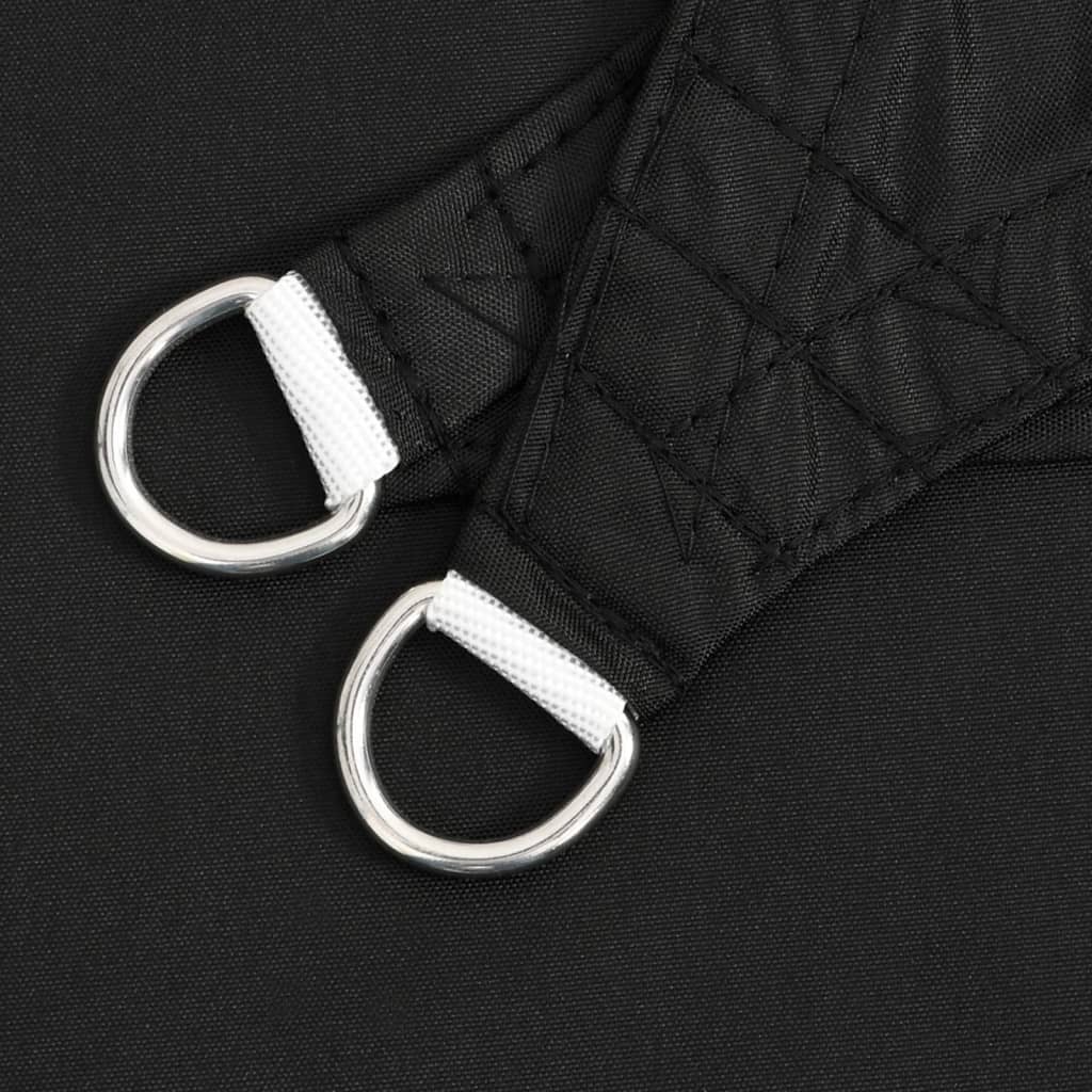 Zonnescherm Driehoekig Oxford Stof Zwart 3 x 3 x 3 m