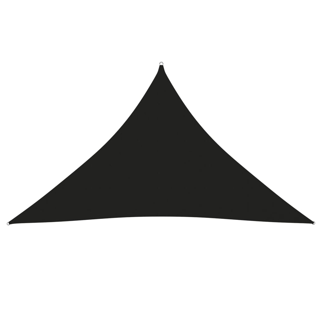 Zonnescherm Driehoekig 3,5X3,5X4,9 M Oxford Stof Zwart 3.5 x 3.5 x 4.9 m