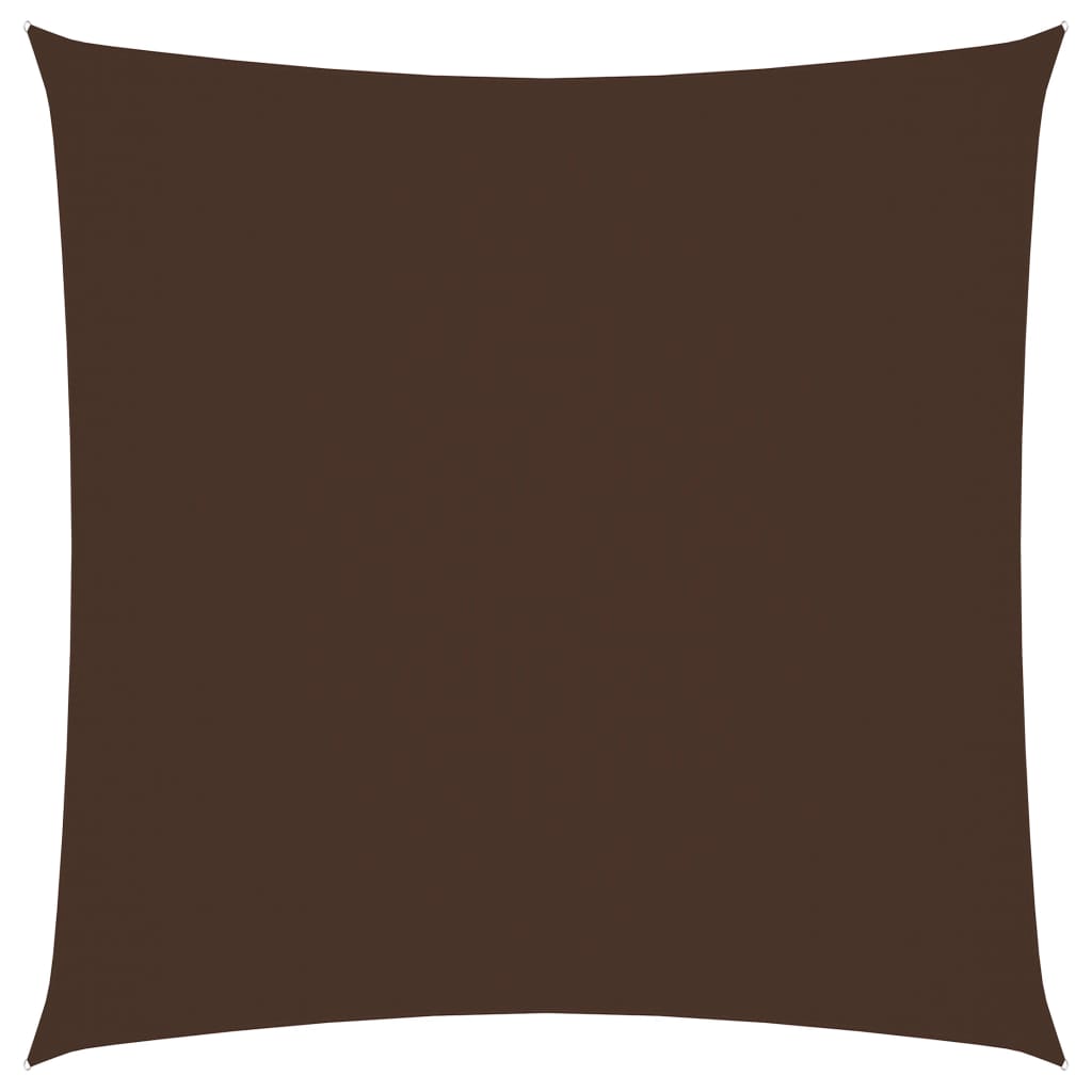 Zonnescherm vierkant 6x6 m oxford stof bruin