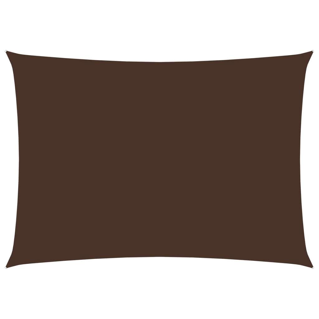 Zonnescherm Rechthoekig 2X4 M Oxford Stof Bruin 2 x 4 m