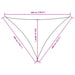 Zonnescherm Driehoekig Oxford Stof Bruin 3 x 4 x 5 m