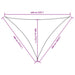Zonnescherm Driehoekig 4X5X6,4 M Oxford Stof Bruin 4 x 5 x 6.4 m