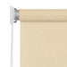 Rolgordijn voor buiten 85(B)x140(H) cm HDPE crèmekleurig