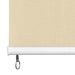 Rolgordijn voor buiten 85(B)x140(H) cm HDPE crèmekleurig