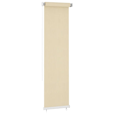 Rolgordijn voor buiten 65(B)x230(H) cm HDPE crèmekleurig