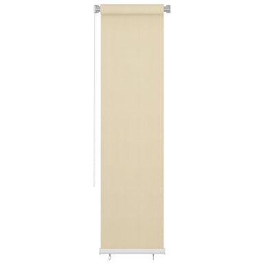 Rolgordijn voor buiten 65(B)x230(H) cm HDPE crèmekleurig