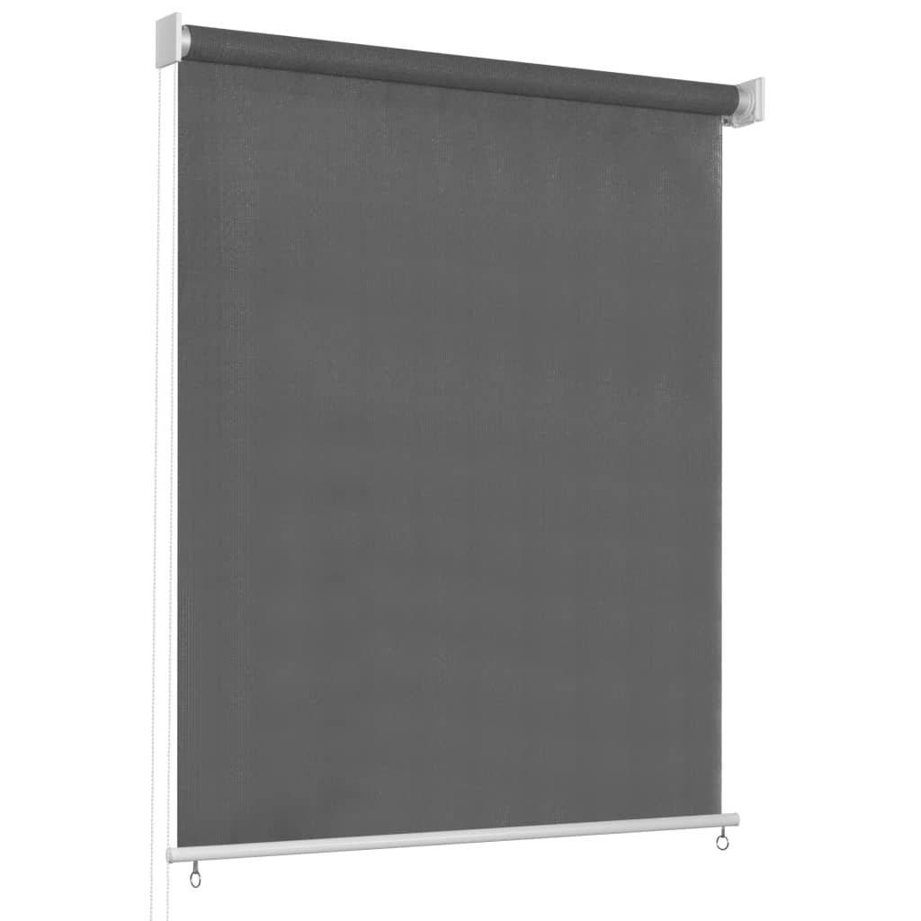 Rolgordijn voor buiten 85(B)x230(H) cm antracietkleurig