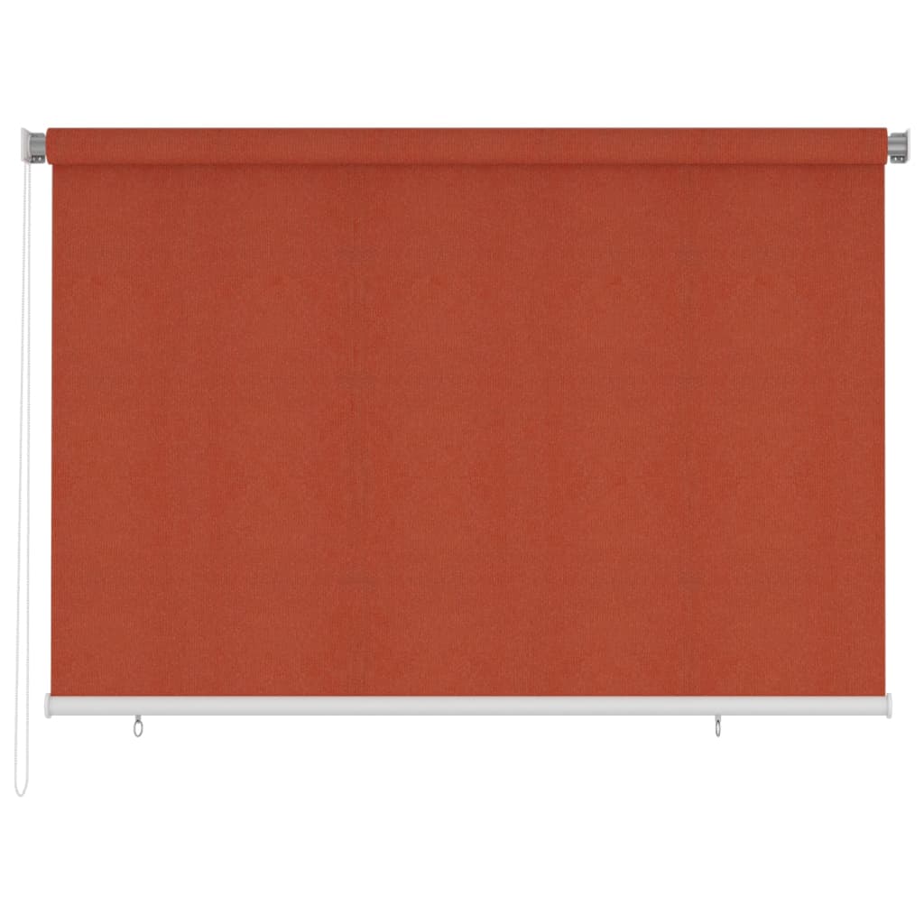Rolgordijn voor buiten 225(B)x140(H) cm HDPE terracottakleurig