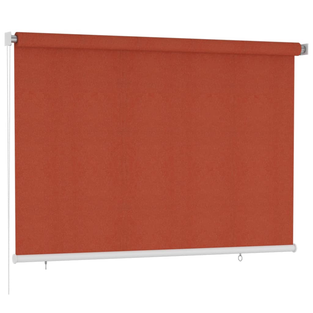 Rolgordijn voor buiten 225(B)x140(H) cm HDPE terracottakleurig