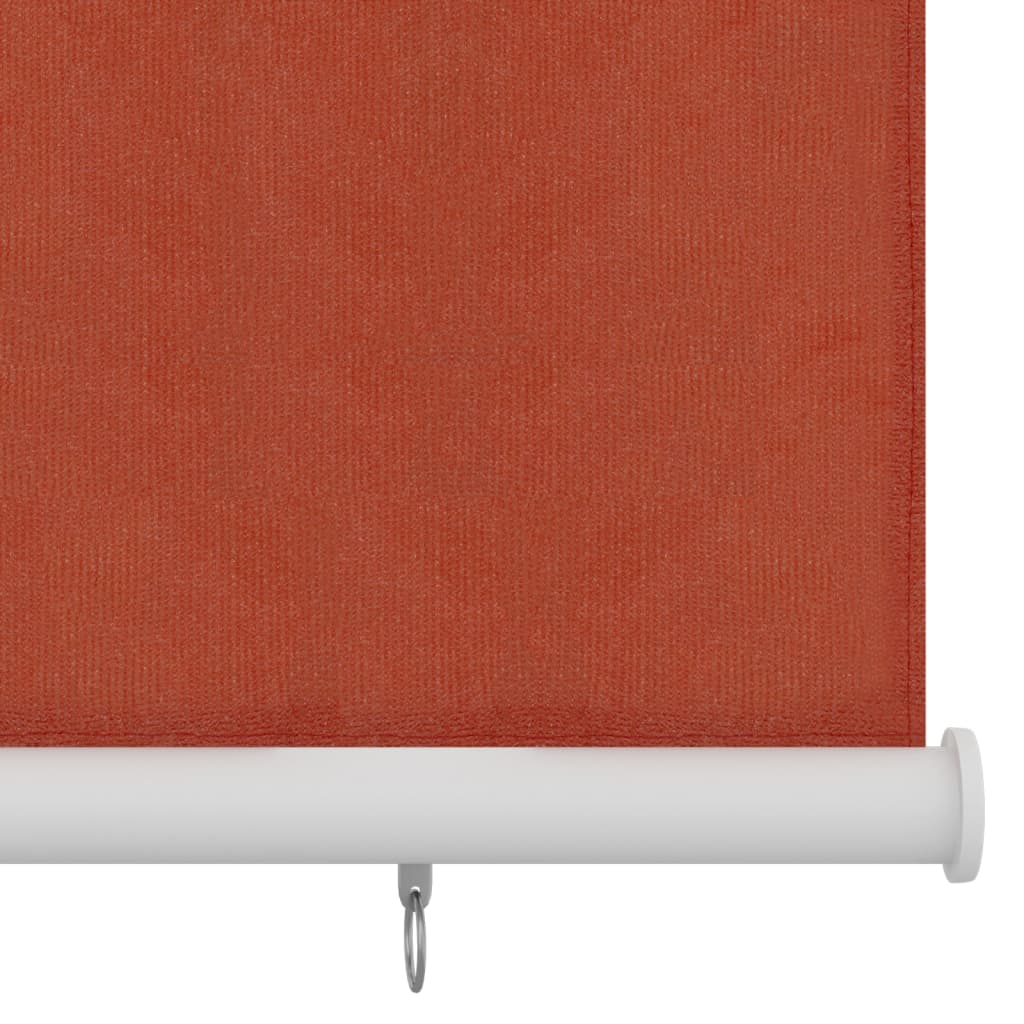 Rolgordijn voor buiten 225(B)x140(H) cm HDPE terracottakleurig