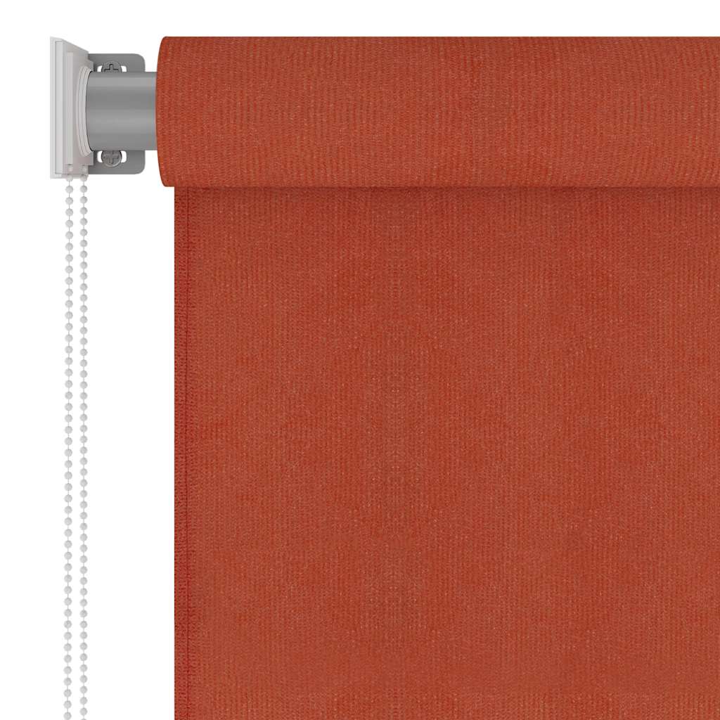 Rolgordijn voor buiten 225(B)x140(H) cm HDPE terracottakleurig