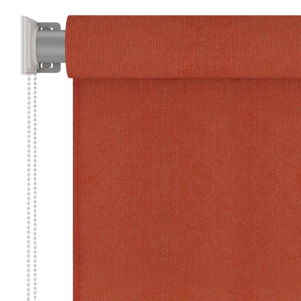 Rolgordijn voor buiten 225(B)x230(H) cm HDPE terracottakleurig