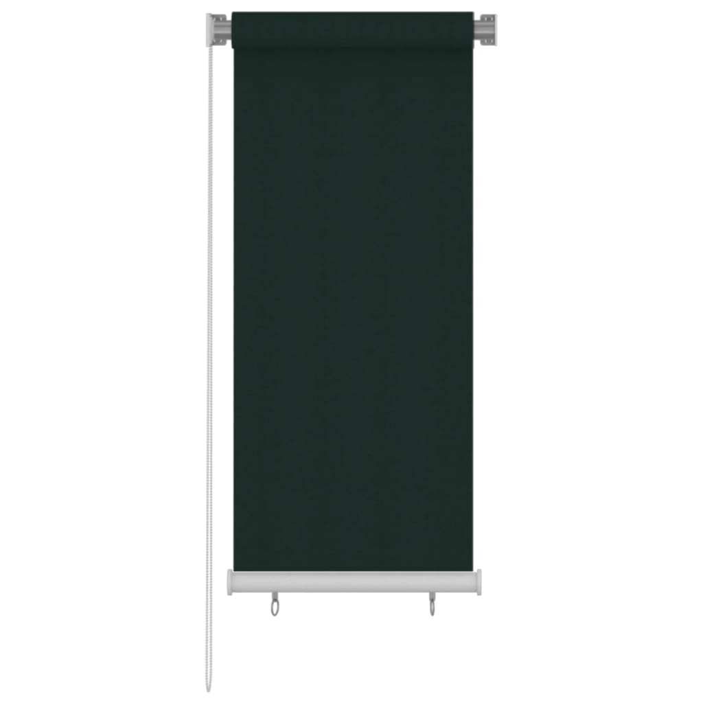 Rolgordijn voor buiten 65(B)x140(H) cm HDPE donkergroen