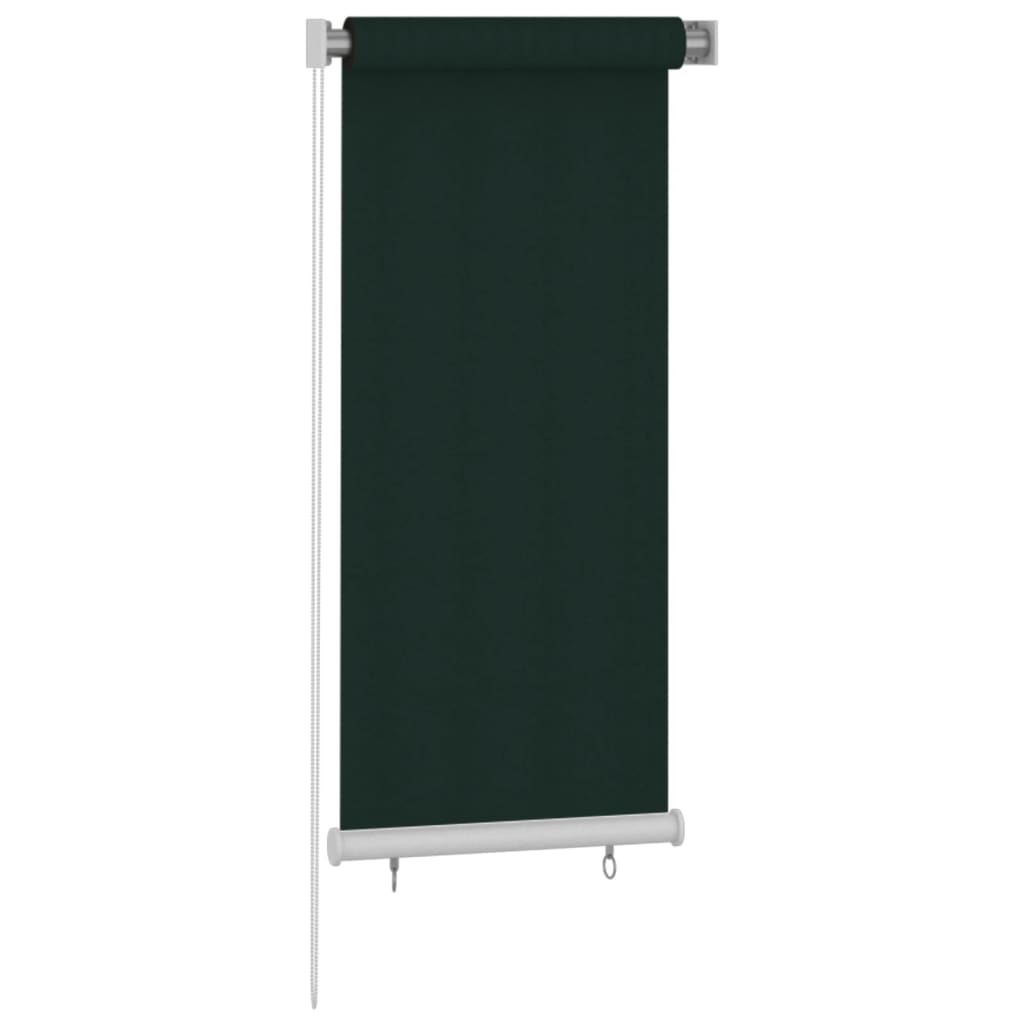 Rolgordijn voor buiten 65(B)x140(H) cm HDPE donkergroen