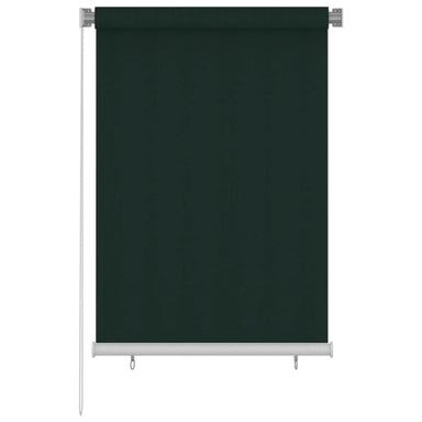 Rolgordijn voor buiten 105(B)x140(H) cm HDPE donkergroen