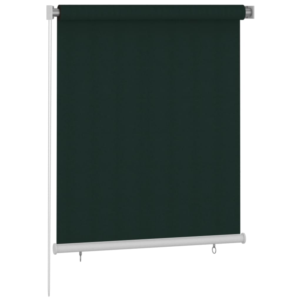 Rolgordijn voor buiten 125(B)x140(H) cm HDPE donkergroen