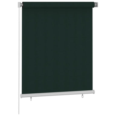 Rolgordijn voor buiten 125(B)x140(H) cm HDPE donkergroen