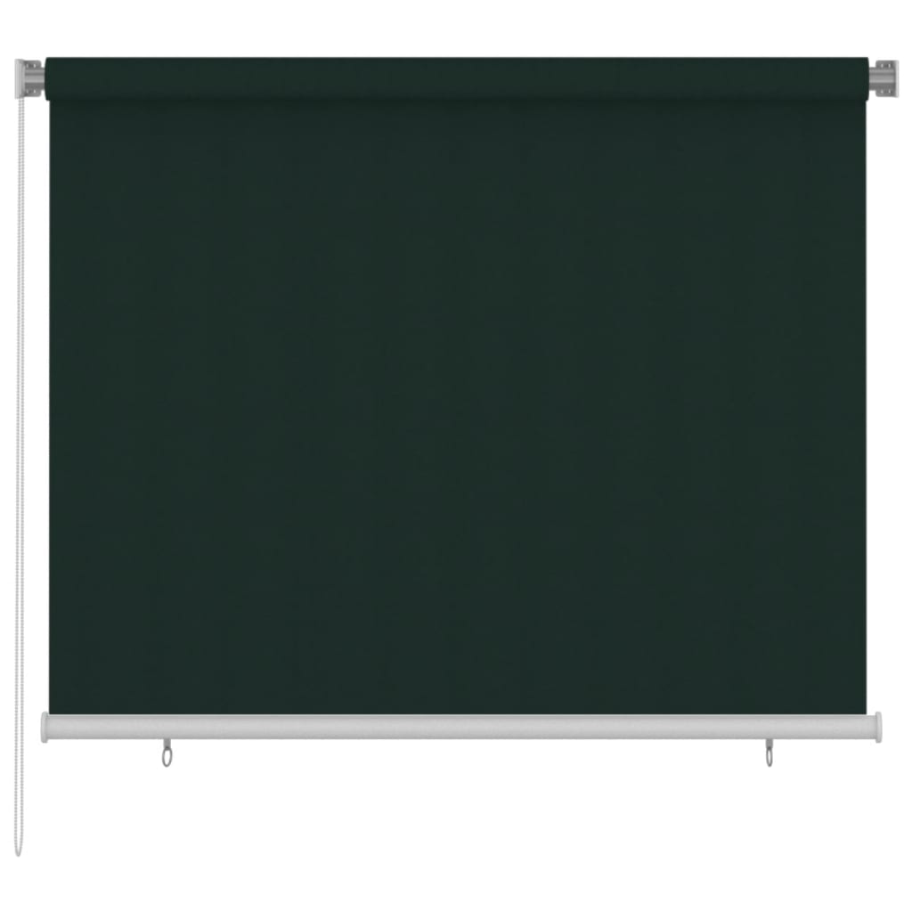 Rolgordijn voor buiten 185(B)x140(H) cm HDPE donkergroen