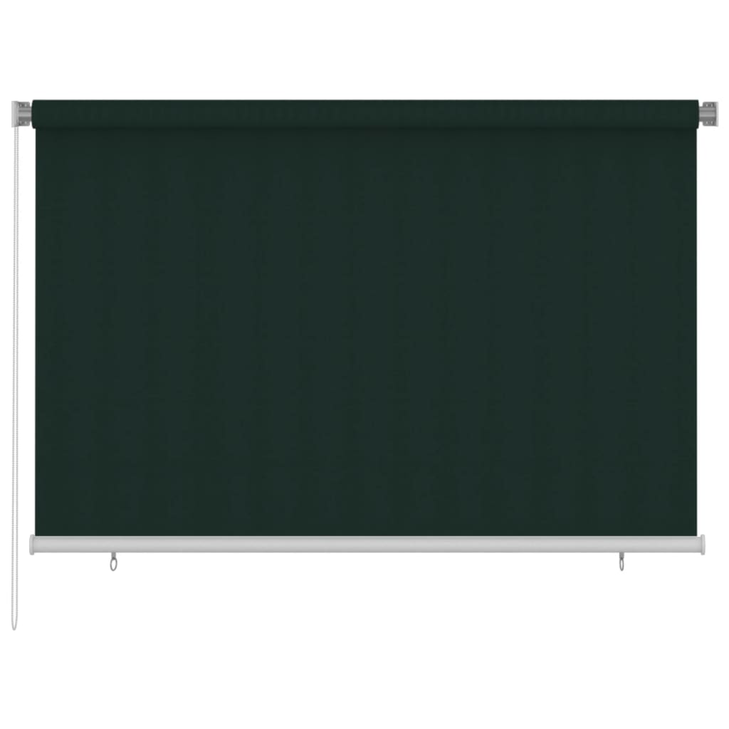Rolgordijn voor buiten 225(B)x140(H) cm HDPE donkergroen