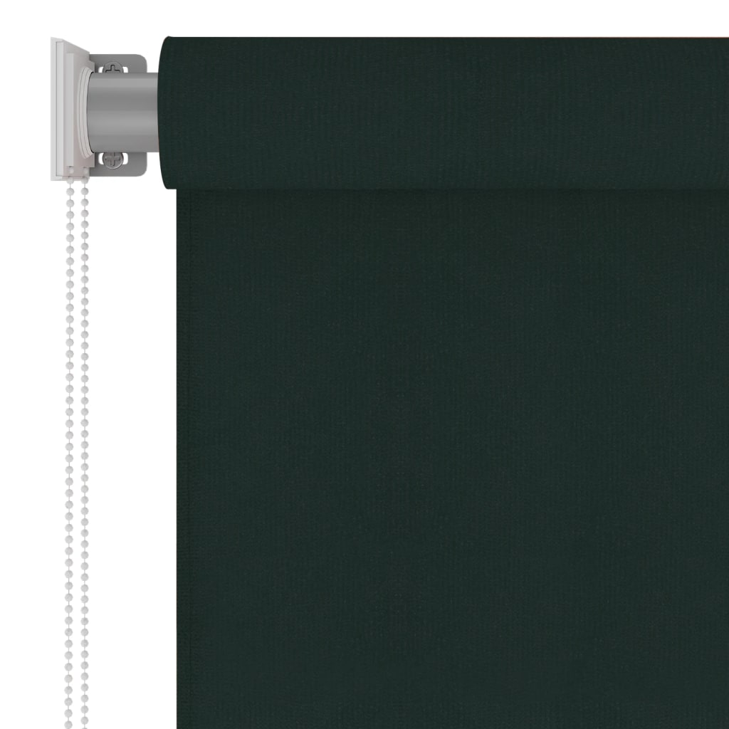Rolgordijn voor buiten 225(B)x140(H) cm HDPE donkergroen