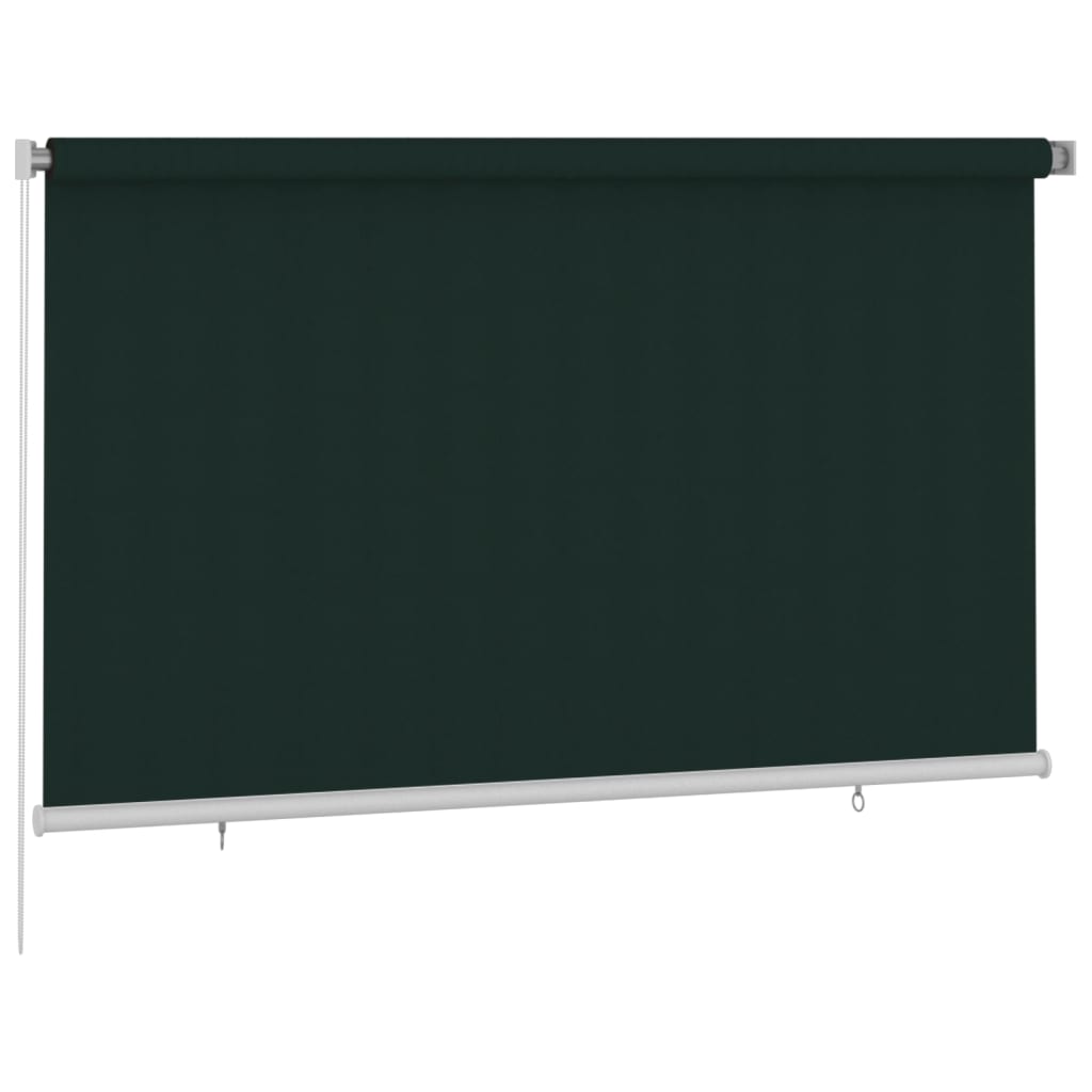 Rolgordijn voor buiten 245(B)x140(H) cm HDPE donkergroen