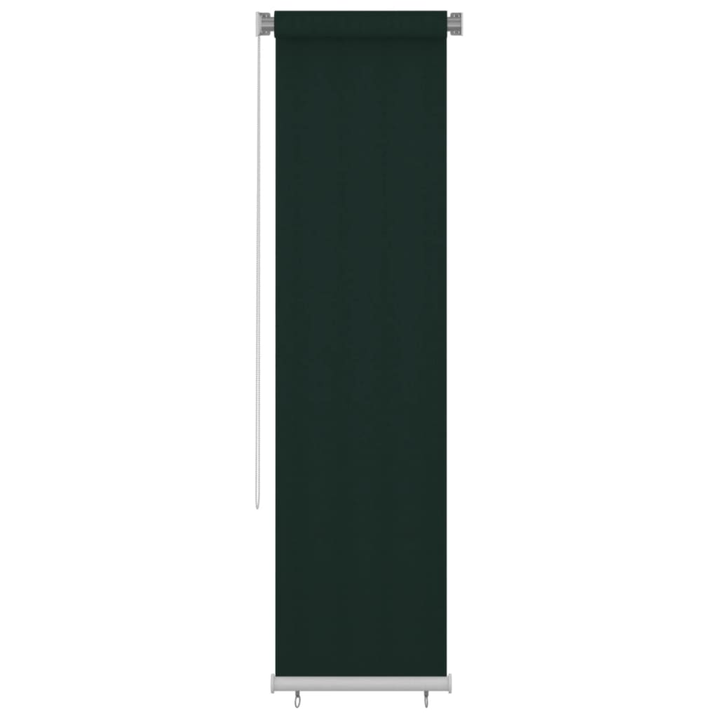 Rolgordijn voor buiten 65(B)x230(H) cm HDPE donkergroen
