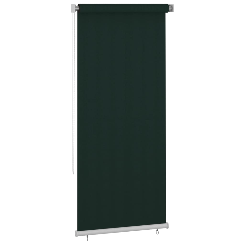 Rolgordijn voor buiten 105(B)x230(H) cm HDPE donkergroen