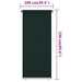 Rolgordijn voor buiten 105(B)x230(H) cm HDPE donkergroen