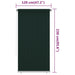 Rolgordijn voor buiten 125(B)x230(H) cm HDPE donkergroen