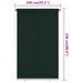 Rolgordijn voor buiten 145(B)x230(H) cm HDPE donkergroen