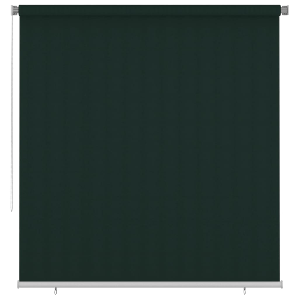Rolgordijn voor buiten 225(B)x230(H) cm HDPE donkergroen