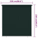 Rolgordijn voor buiten 225(B)x230(H) cm HDPE donkergroen