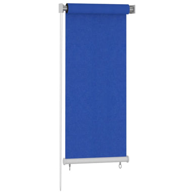 Rolgordijn voor buiten 65(B)x140(H) cm HDPE blauw